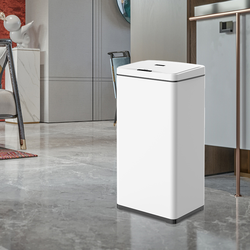 50L automatic sensor bin in a modern kitchen setting