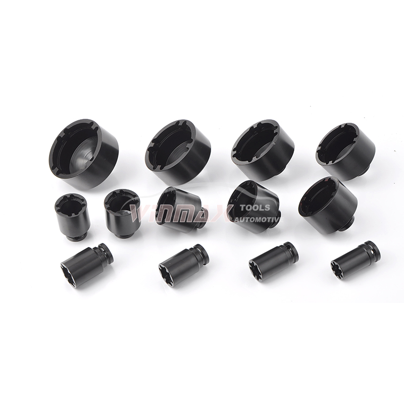 13pcs Groove Nut Socket Set 1/2" inside teeth - Image 2