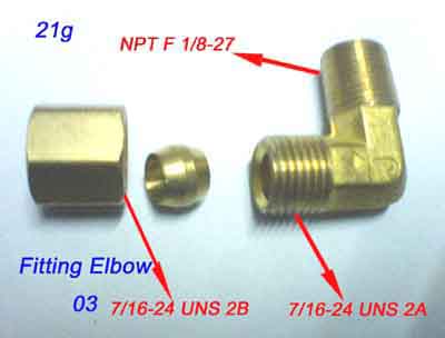 1/4Tube Compression brass x1/8-27 Male Pipe - Image 4
