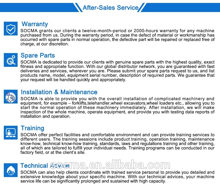 After-sales service and warranty details