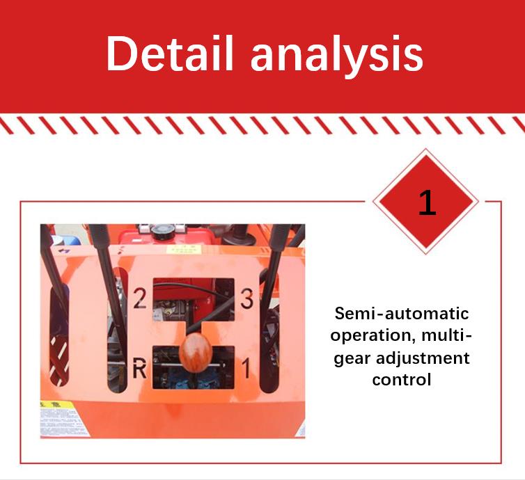 Semi-automatic gear control panel