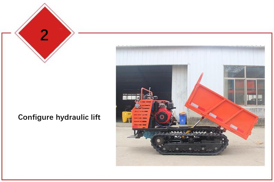 Hydraulic lift system in operation