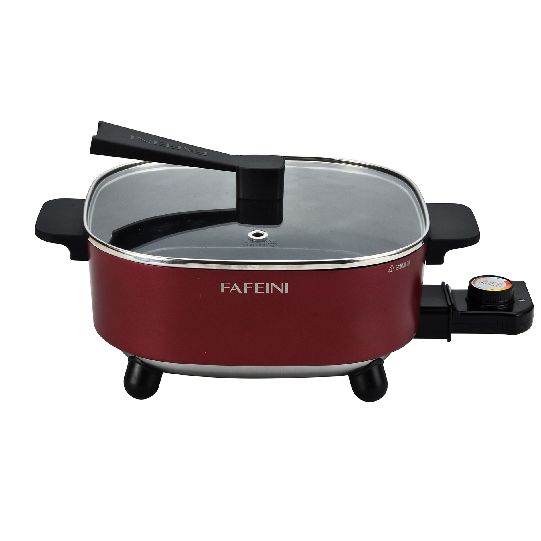 1500 watt Nonstick Electric Skillet pan with glass lid electric frying pan with adjustable temperature - Image 2