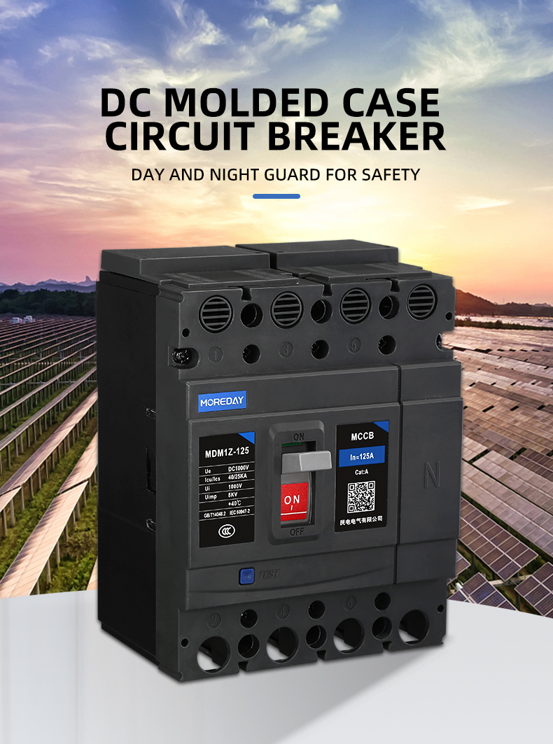 DC Molded Case Circuit Breaker for Solar Systems