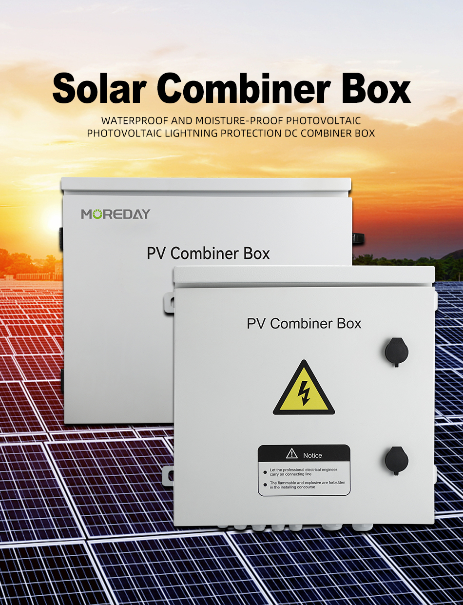 Waterproof metal enclosure for solar combiner box
