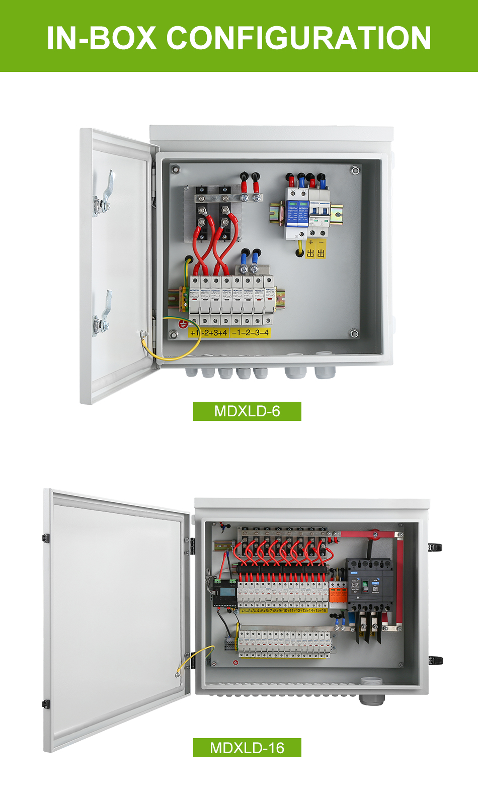 Internal configuration of the 1500V combiner box