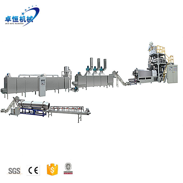 Industrial fish feed extruder and cooling system