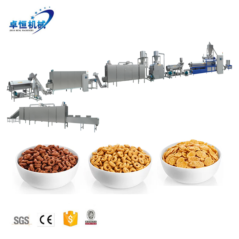 150kg/h-500kg/h Breakfast Cereal Corn Flakes Production Line - Image 3