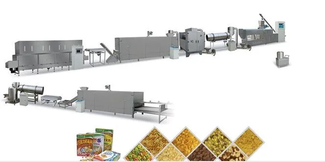 Complete cereal production line overview