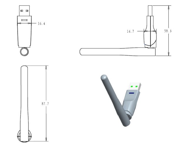 150Mbps USB Wireless Network Adapter