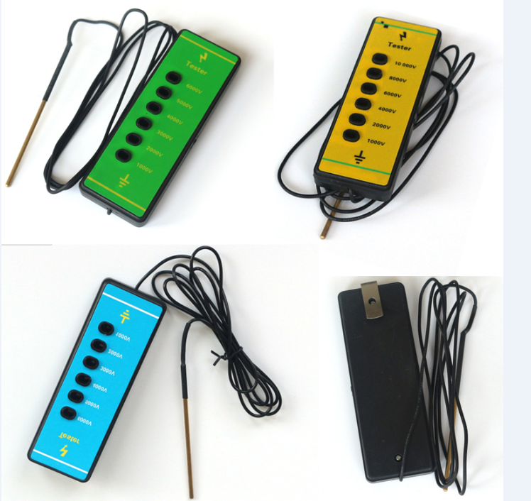 Comparison of different fence tester models and voltage levels