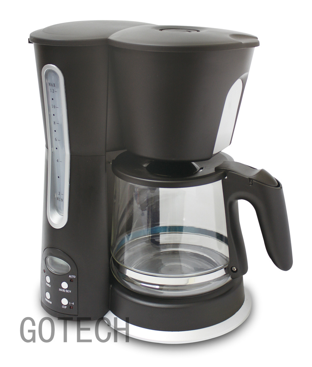 1.5L Electric Drip Coffee Maker with Programmable Timer