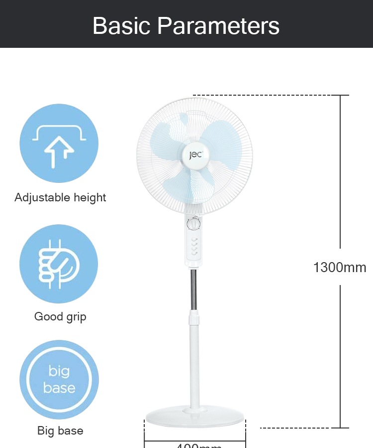 Adjustable height and base details