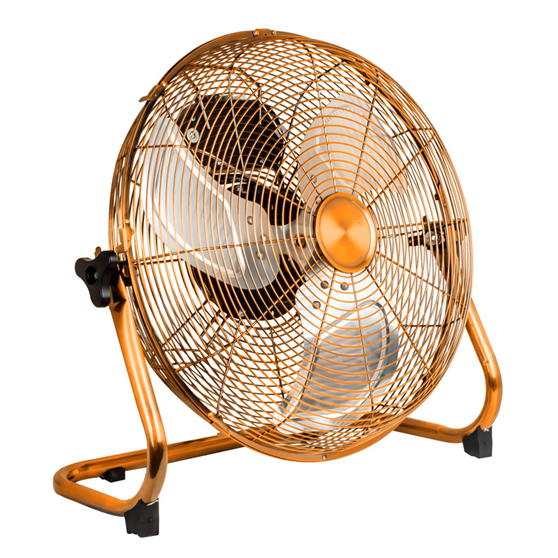 16-Inch Metal Floor Fan with Adjustable Tilt
