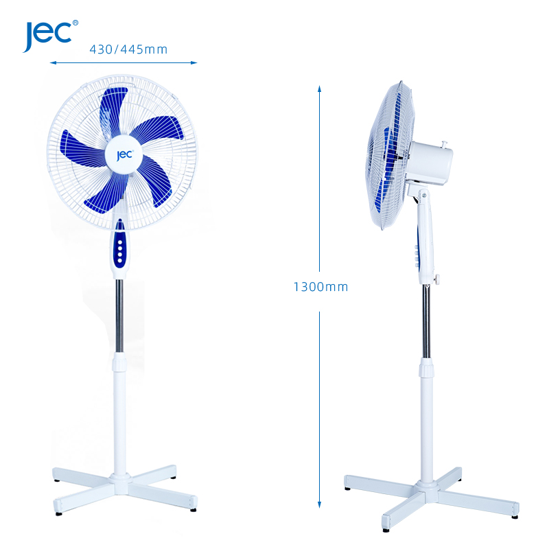Adjustable Height 16-Inch Stand Fan