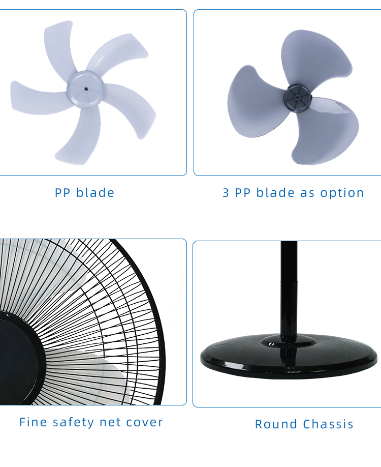 Fan blade and base details