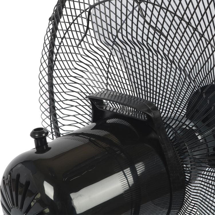 Close up of fan head and controls