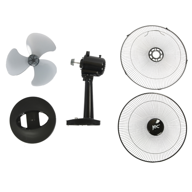 Exploded view of fan components