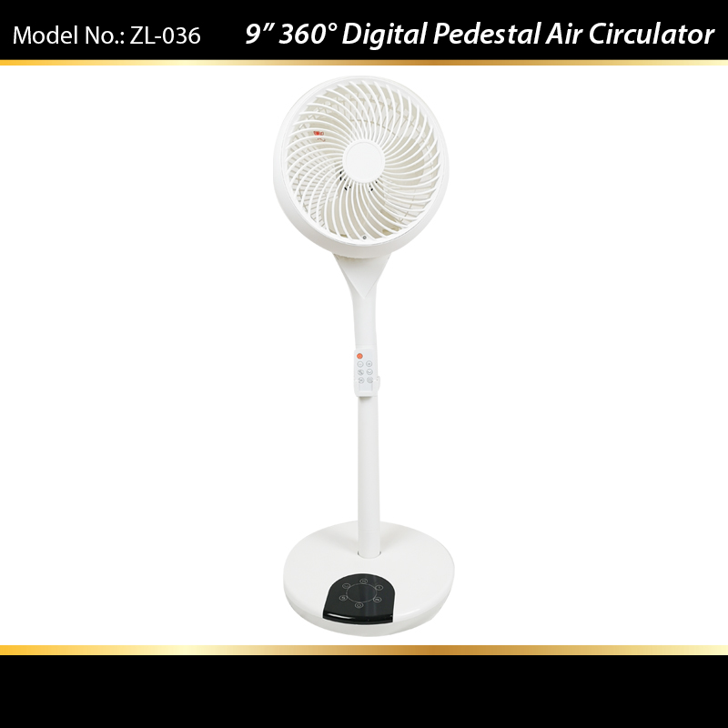 16inch Air-Circulator Pedestal Fan with Remote Control - Image 2