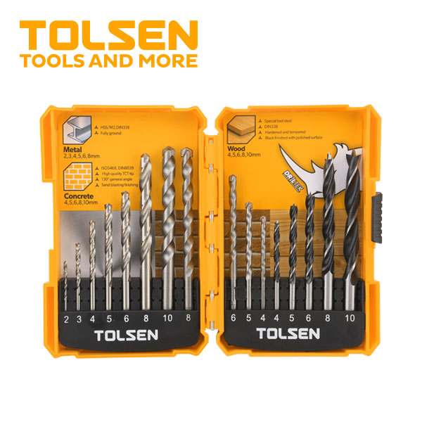 Drill Bit Set for Wood, Metal, and Concrete