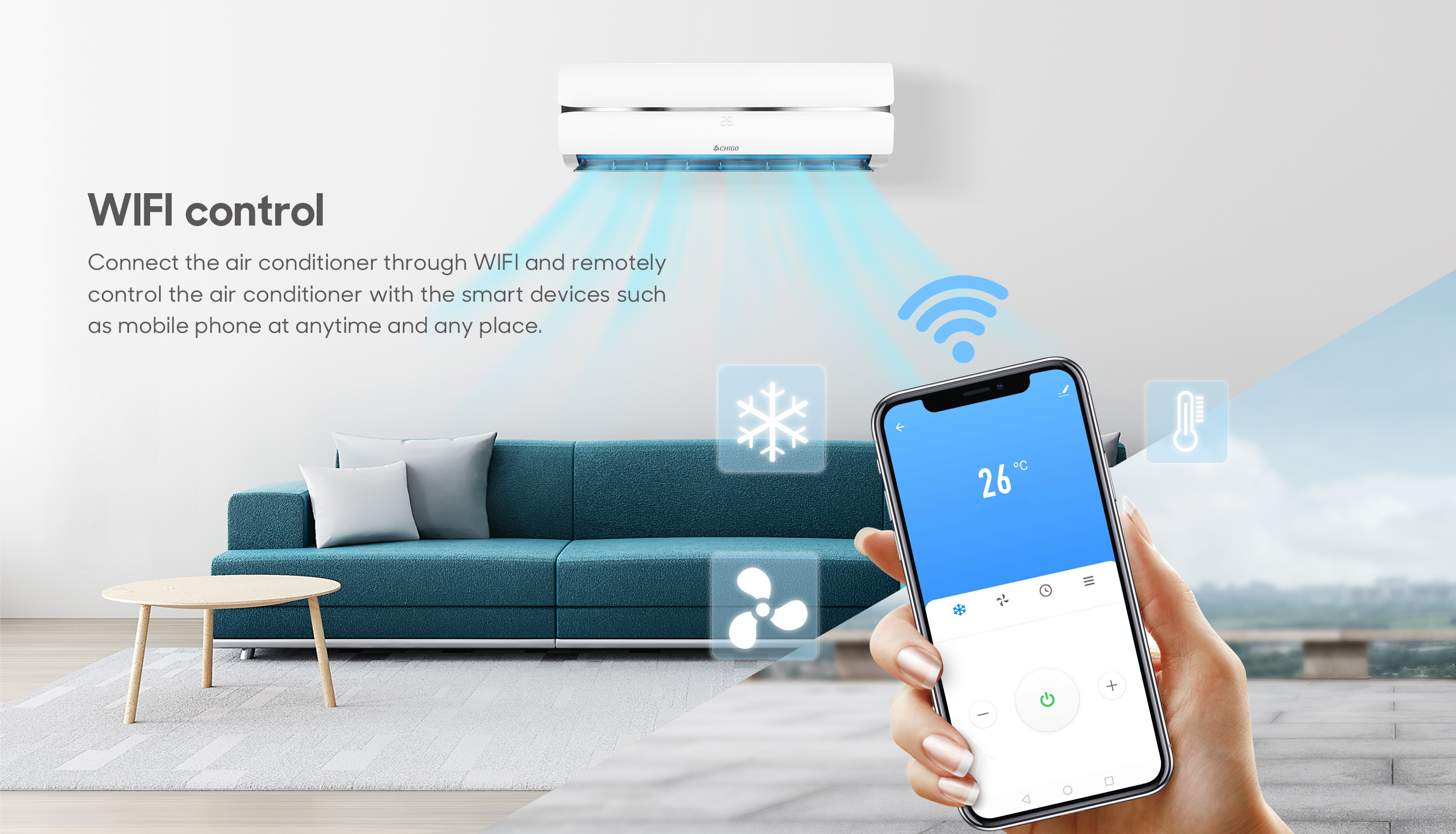 WiFi control mobile interface