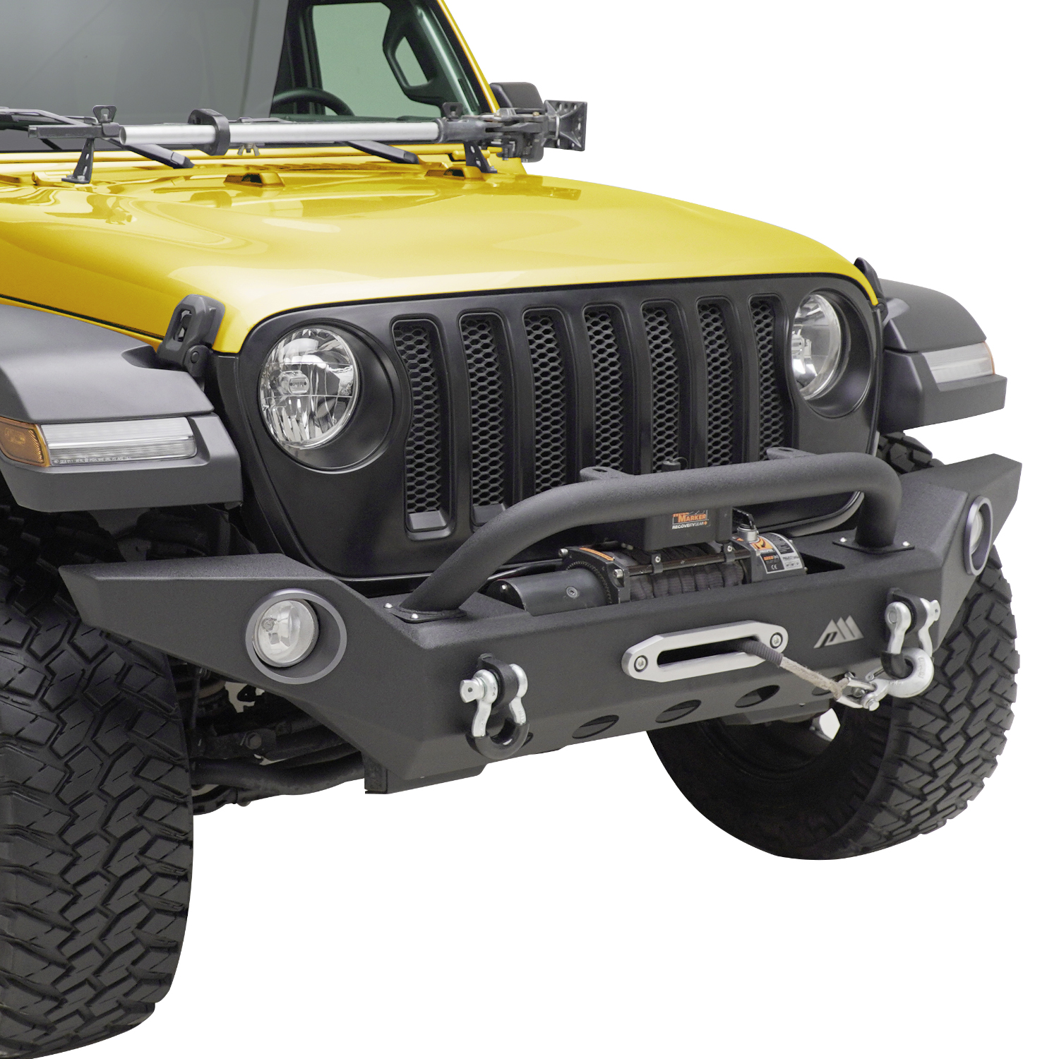 18-20 Jeep Wrangler JL Gladiator JT Full Width Front Bumper - Image 2