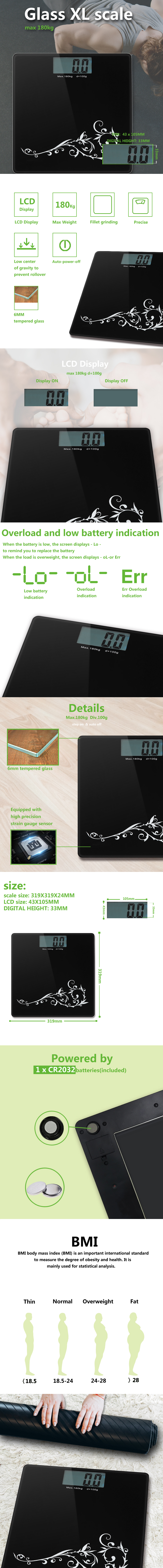 Detailed view of the digital scale features and display indicators