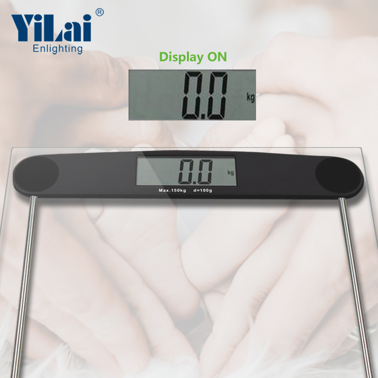 Transparent Tap-On Body Weight Scale