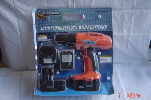 18V Cordless Drill Kit with Two Batteries