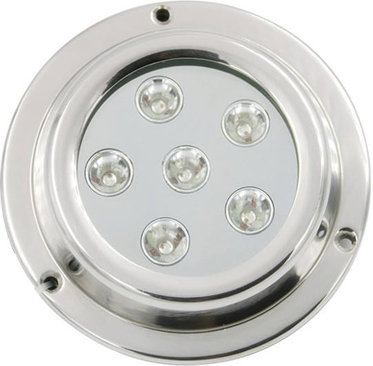 Close-up of Stainless Steel Marine Light