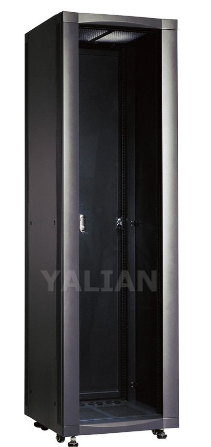 42U 19-Inch Aluminum Network Cabinet with Glazed Door