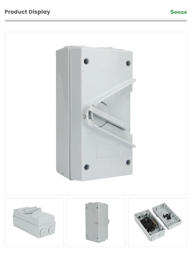 IP65 Weatherproof Isolator Switch Product Display