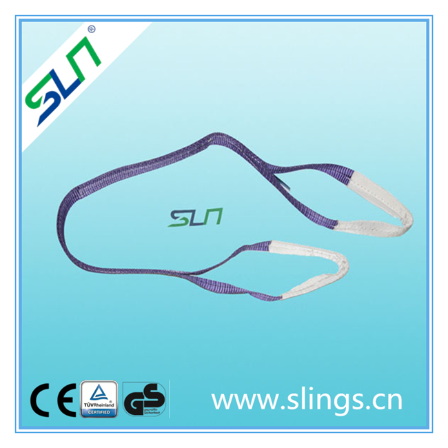 1tx2m Sf 5: 1 100% Polyester Eye Eye Webbing Sling with Ce GS Certificate - Image 3