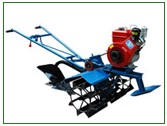 Double-Wheel Soil Tillage Machine with Plow