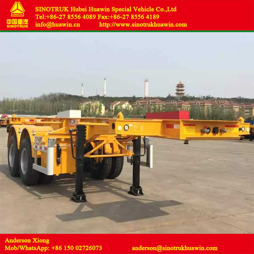 2 Axles 40FT Container Skeleton Semi Trailer - Image 3