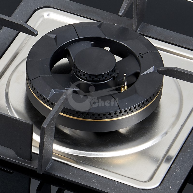 Two-Burner Tempered Glass Gas Hob