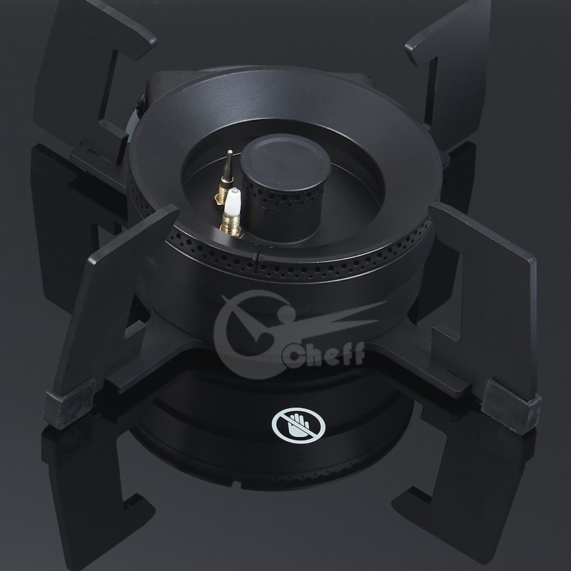 Two-Burner Tempered Glass Gas Hob