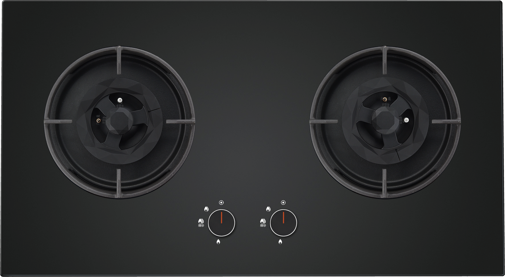 2 Burners Built-in Tempered Glass Gas Hob/Stove - Image 2