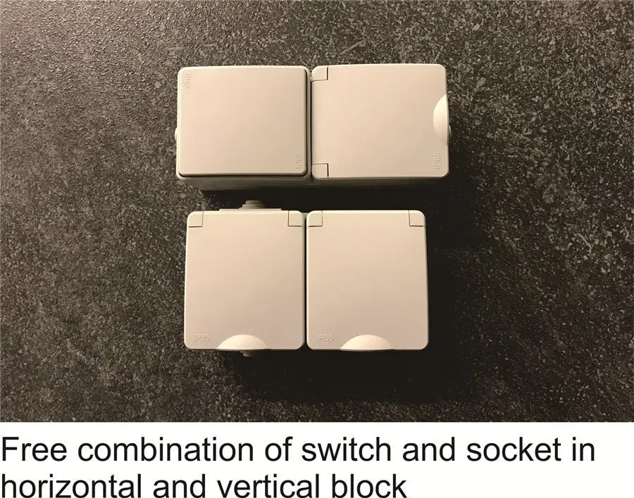 IP65 rated combination block