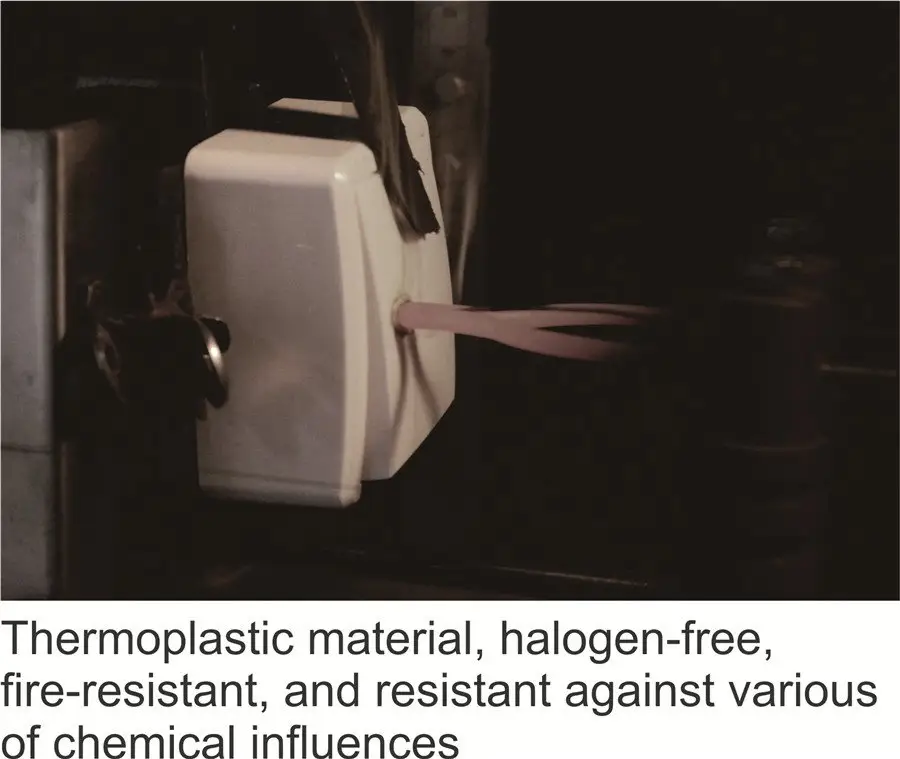 Fire-resistant thermoplastic material