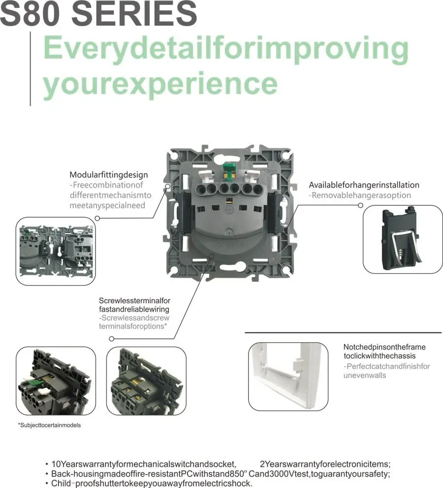 S80 Series Modular Design Features