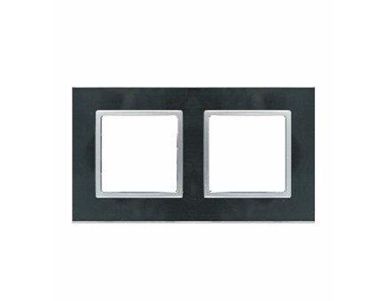 2 Gang Glass Blck Cover - Image 3