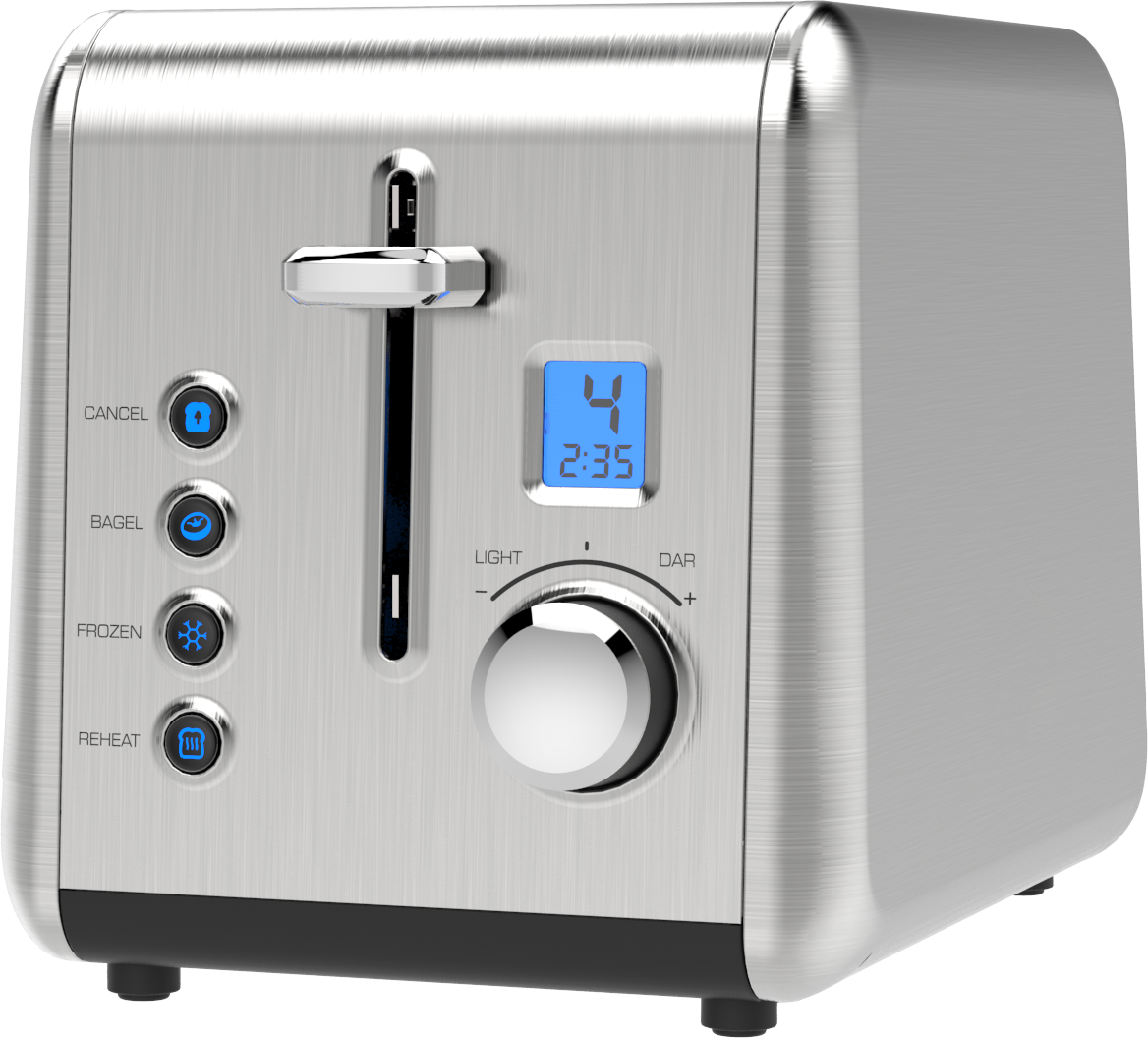 Two-Slice Digital Toaster with Timer