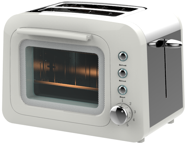 2 Slice Glass Toaster - Image 3