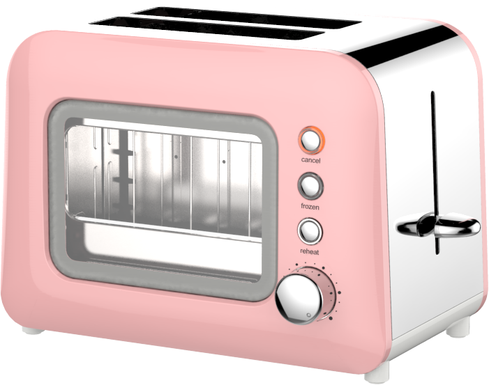 2 Slice Glass Toaster - Image 2