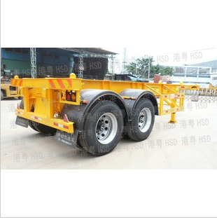 20-Foot Biaxial Skeleton Semi-Trailer Truck