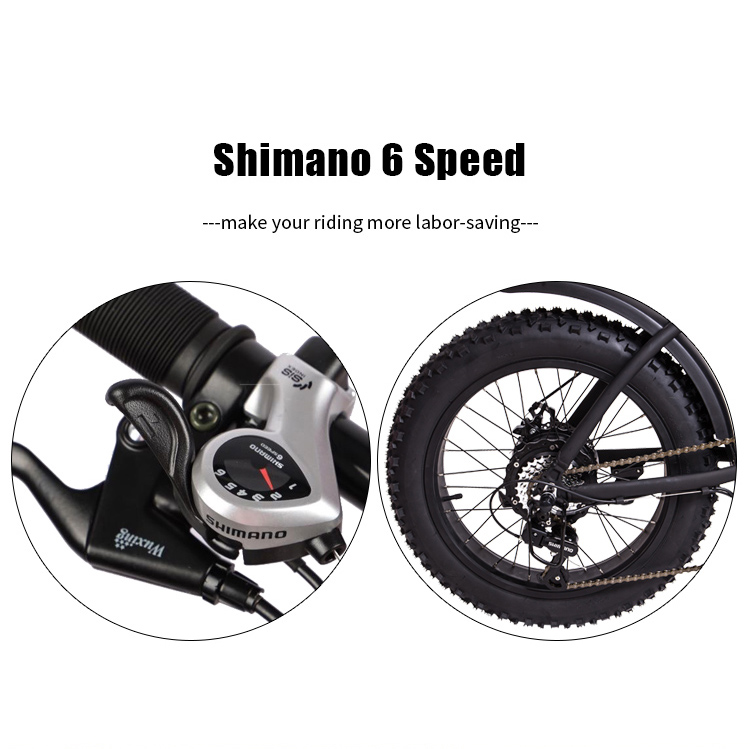 Shimano 6-speed drivetrain