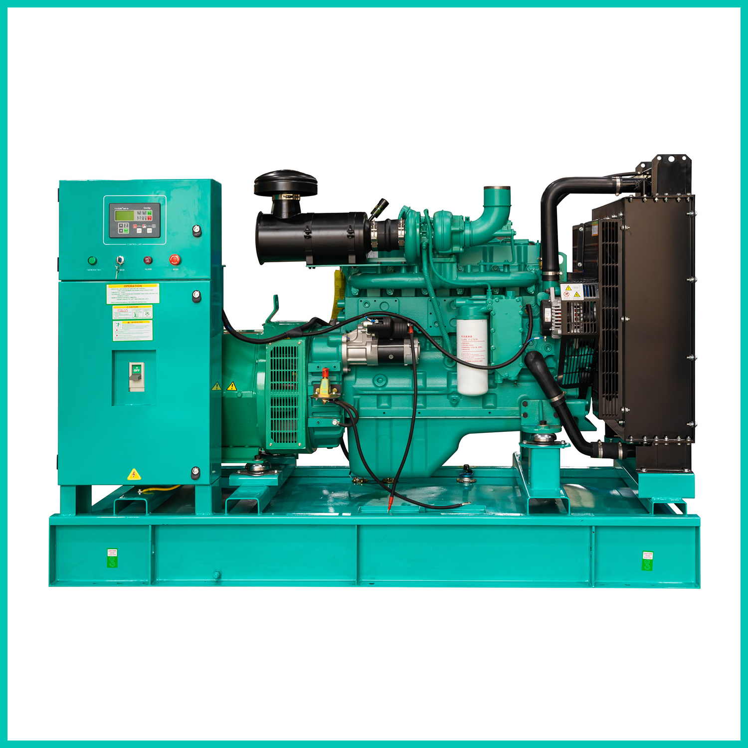 200kVA/160kW OPEN type Diesel Generator - Image 3