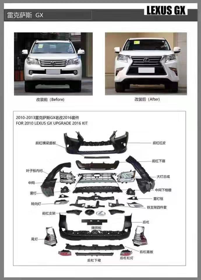 2012 to 2015 GX460 Conversion Body Kit