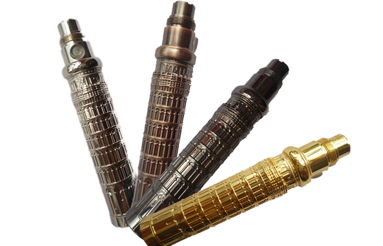 900mAh Variable Voltage E-Cigarette Battery with Relief Pattern